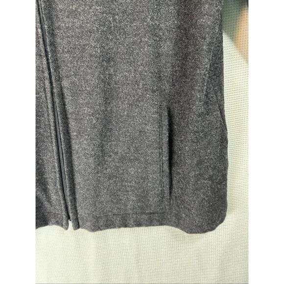Eileen Fisher Zip Jacket Gray Wool Knit Women’s M Minimalist Luxe Loungewear - Picture 4 of 13